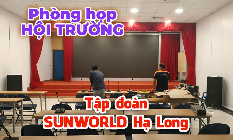 Hệ thống hội thảo TOA âm thanh hội trường JBL tại: Sun World Hạ Long