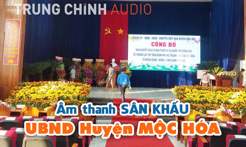 Bổ sung thiết bị âm thanh cho UBND huyện Mộc Hóa