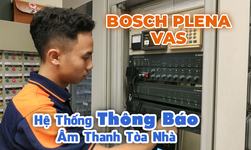 Hệ thống thông báo Bosch Plena VAS âm thanh tòa nhà: Ngân hàng Vietcombank