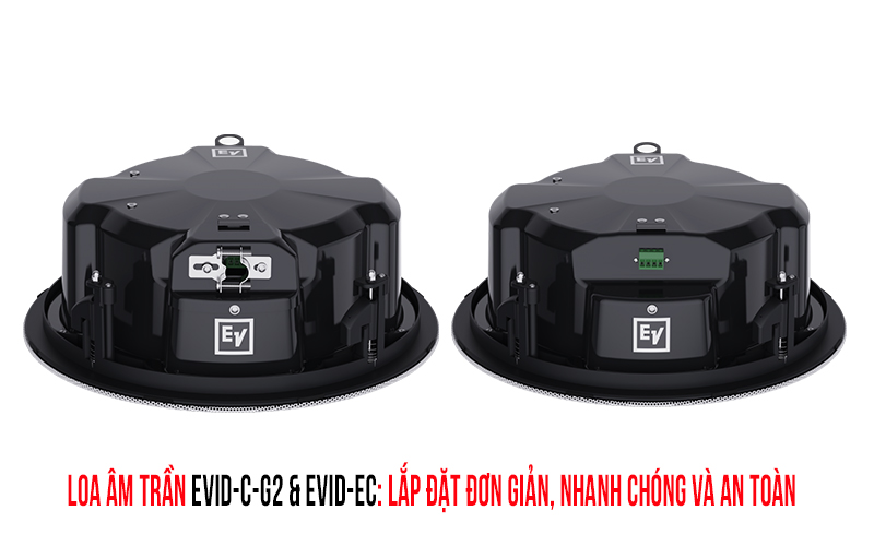 Loa âm trần EVID thế hệ tiếp theo lắp đặt đơn giản