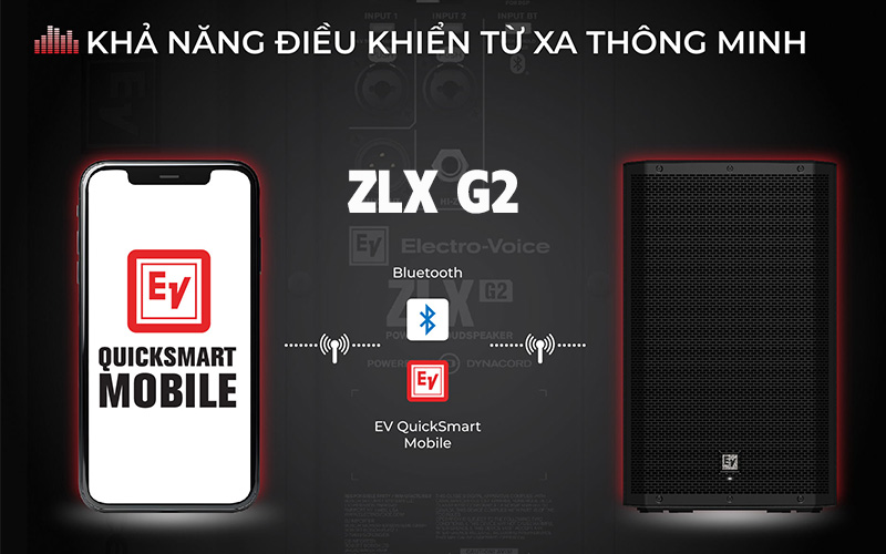 Loa ZLX G2 tính năng kết nối bluetooth