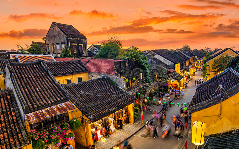 Phố cổ Hội An về chiều