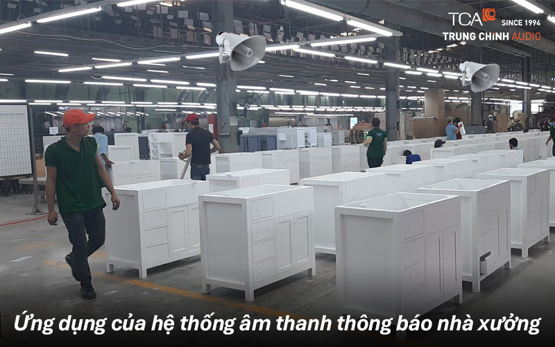 Ứng dụng của hệ thống âm thanh thông báo nhà xưởng