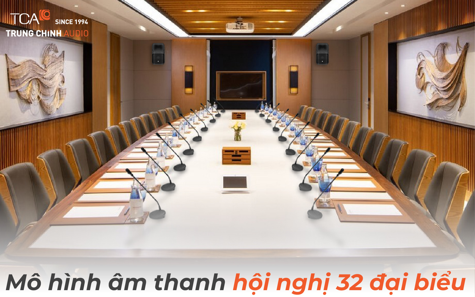 Mô hình âm thanh hội nghị 32 đại biểu
