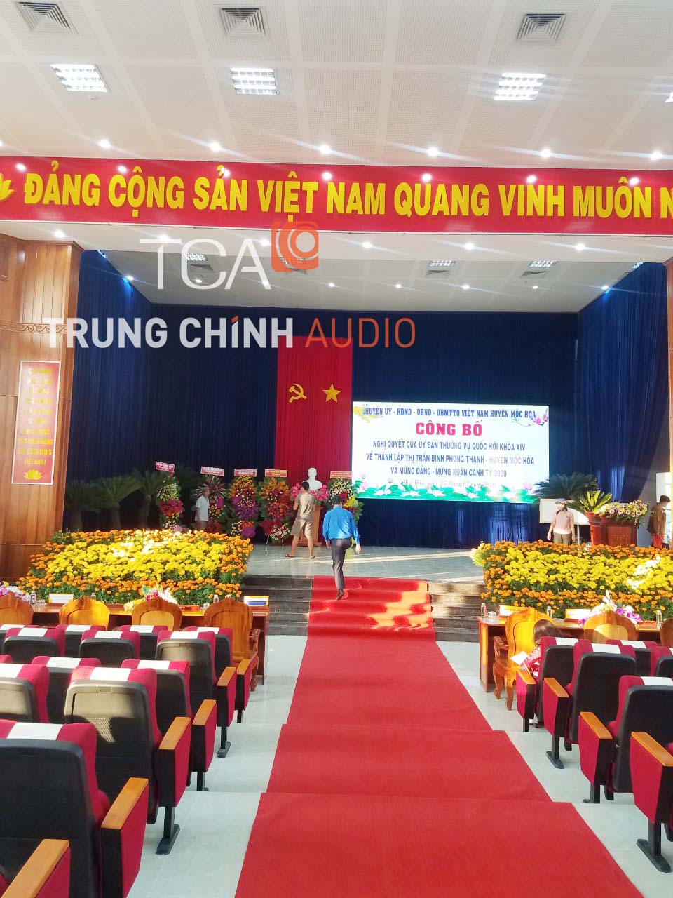 Bổ sung thiết bị âm thanh cho UBND huyện Mộc Hóa