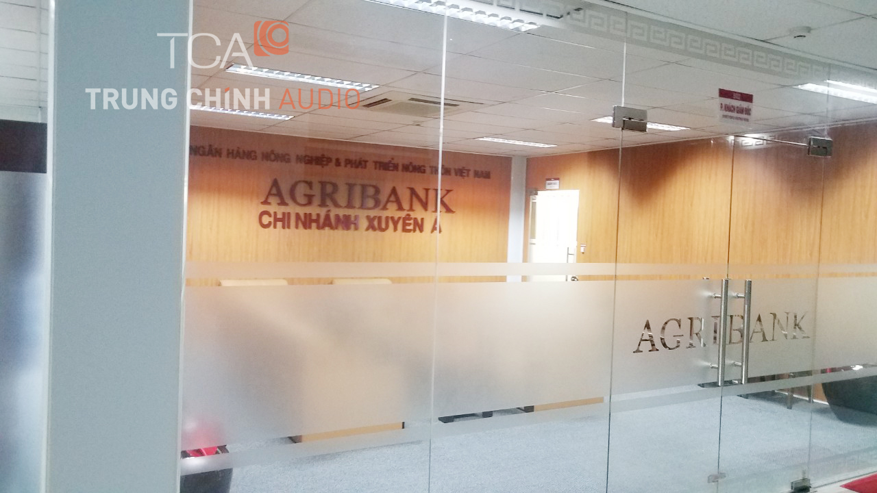 Hệ thống âm thanh hội trường tại ngân hàng Agribank Xuyên Á