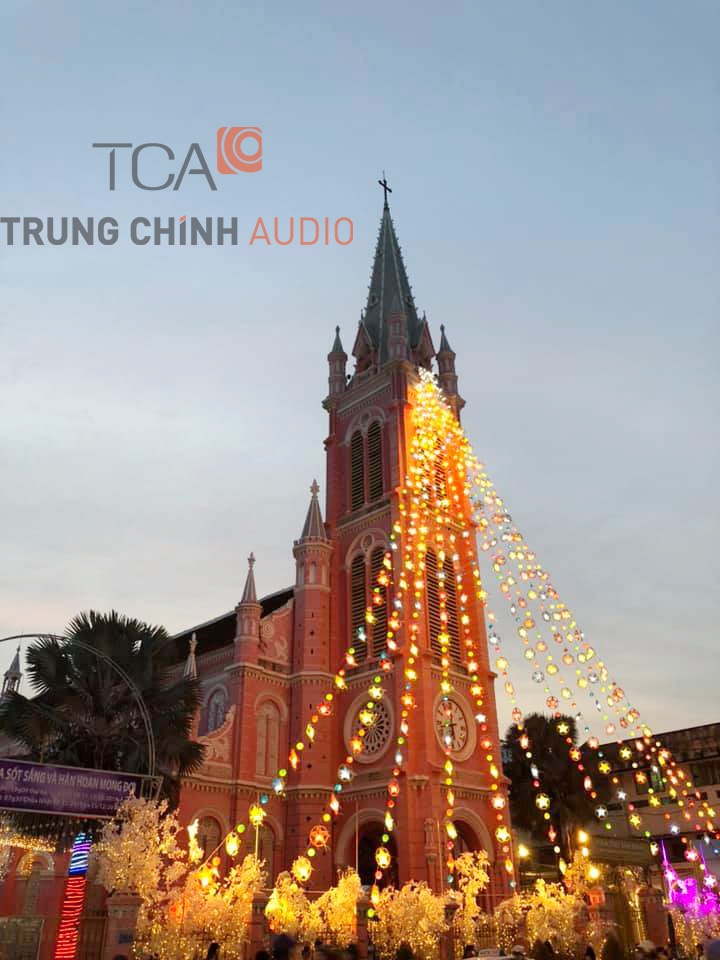 Lắp dặt – kết nối – hỗ trợ kỹ thuật âm thanh nhà thờ Tân Định