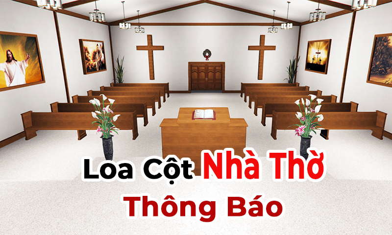 Loa Cột Phát Nhạc Nhà Thờ