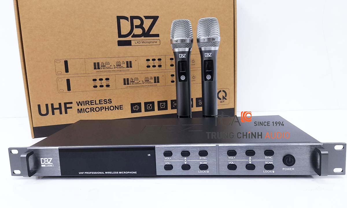 DBZ Audio Ra Mắt Dòng Micro Không Dây UHF: LXD Series Có Bộ Chống Hú và Bộ Cấp Nguồn Tổng