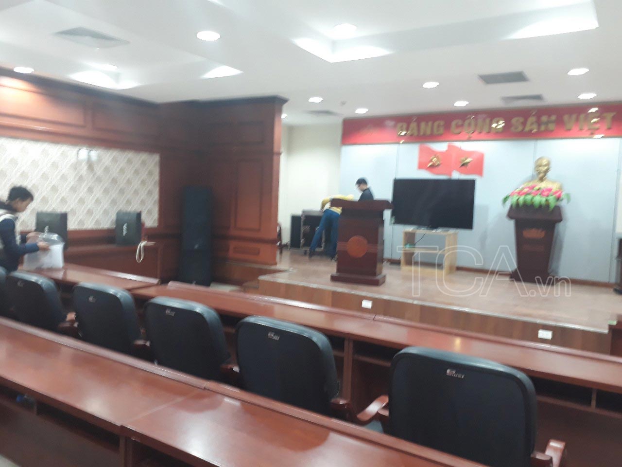 âm thanh phòng họp hội trường – chi cục thuế huyện Ứng Hòa, Hà Nội