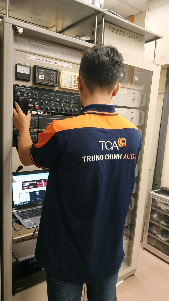 Trung Chính Audio setup hệ thống âm thanh: Trụ sở chính Ngân hàng Vietcombank
