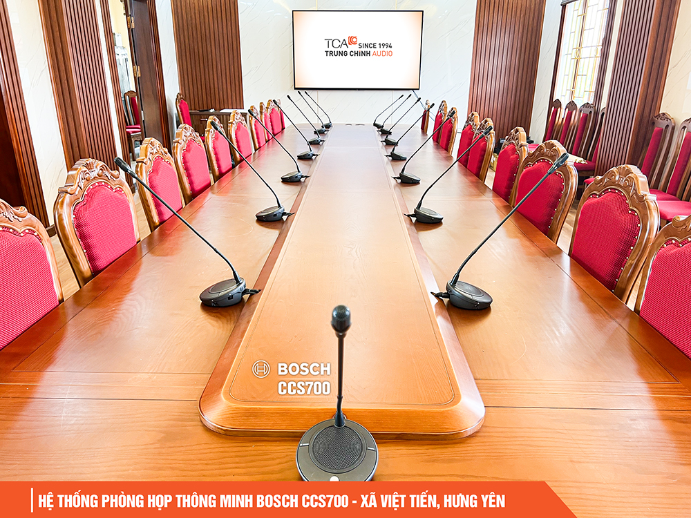 Hệ thống âm thanh phòng họp thông minh Bosch CCS700
