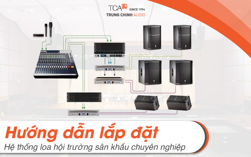 Hướng dẫn lắp đặt hệ thống loa hội trường