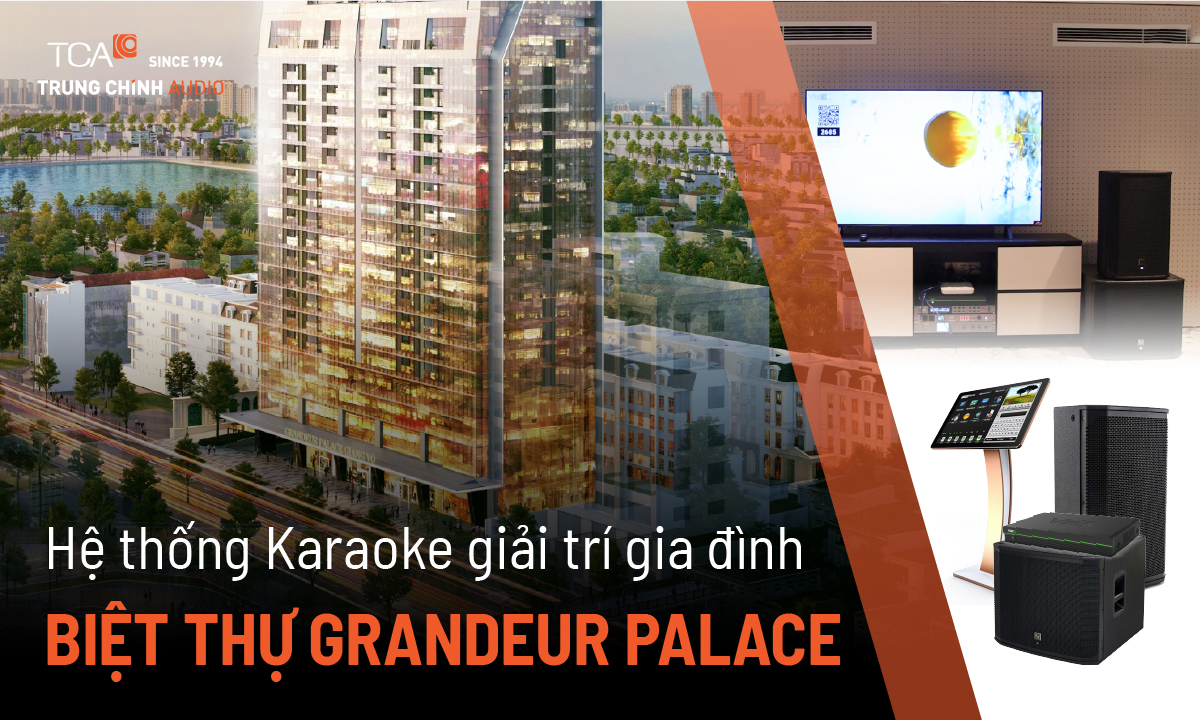 Bộ dàn âm thanh karaoke cao cấp Electro-Voice tại biệt thự Grandeur Palace Giảng Võ, Hà Nội