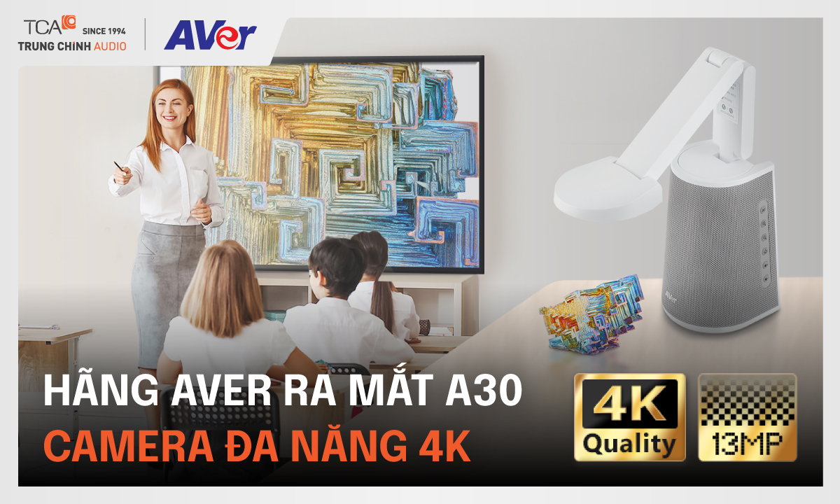 Hãng Aver ra mắt camera đa năng 4K A30