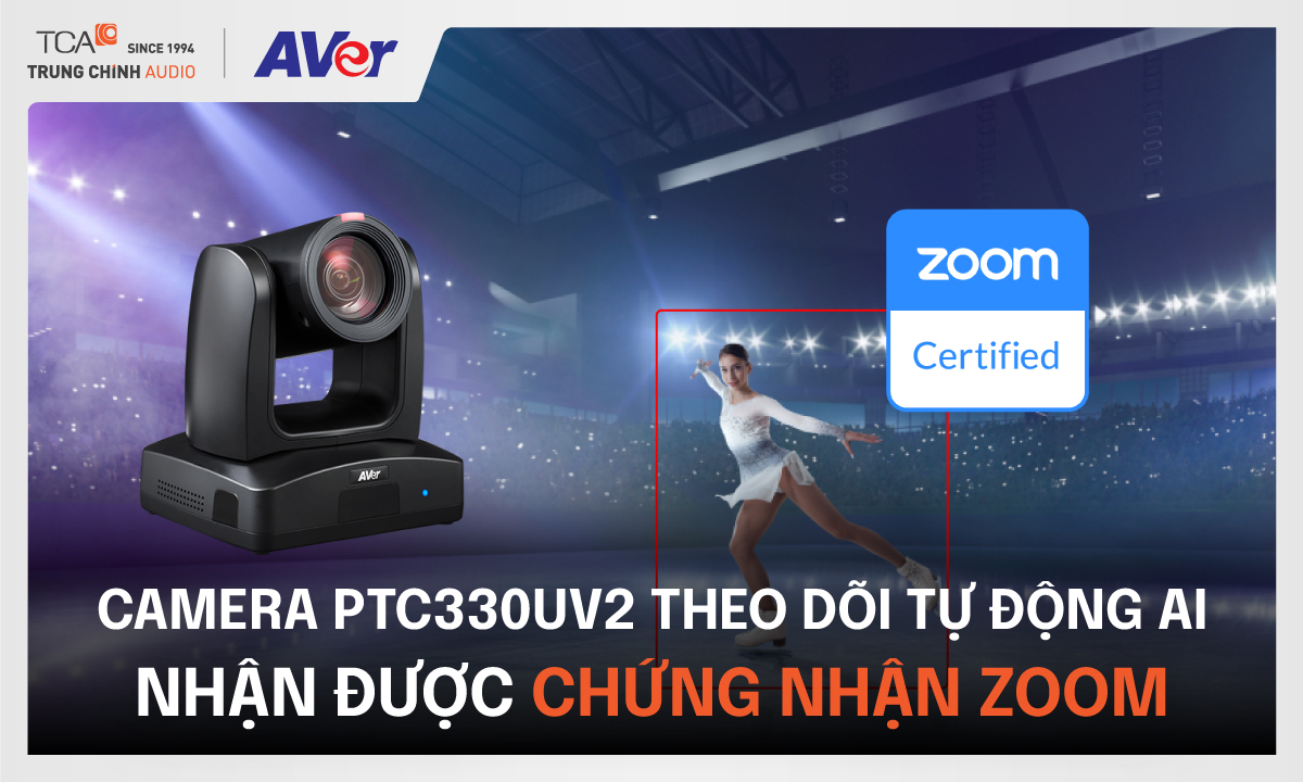 Camera PTC330UV2 theo dõi tự động AI nhận được chứng nhận zoom
