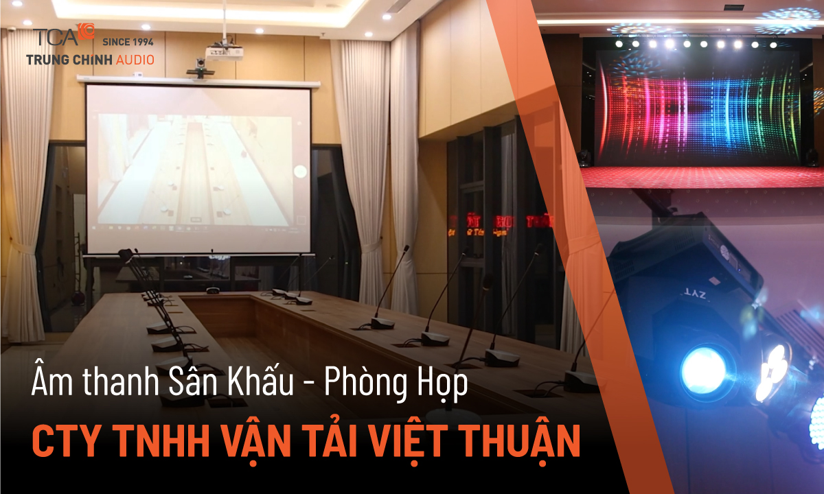 Âm thanh hội trường loa YAMAHA CZR / CXS XLF và hệ thống hội thảo TS-V90 tại : Tổng Công ty Vận Tải Việt Thuận
