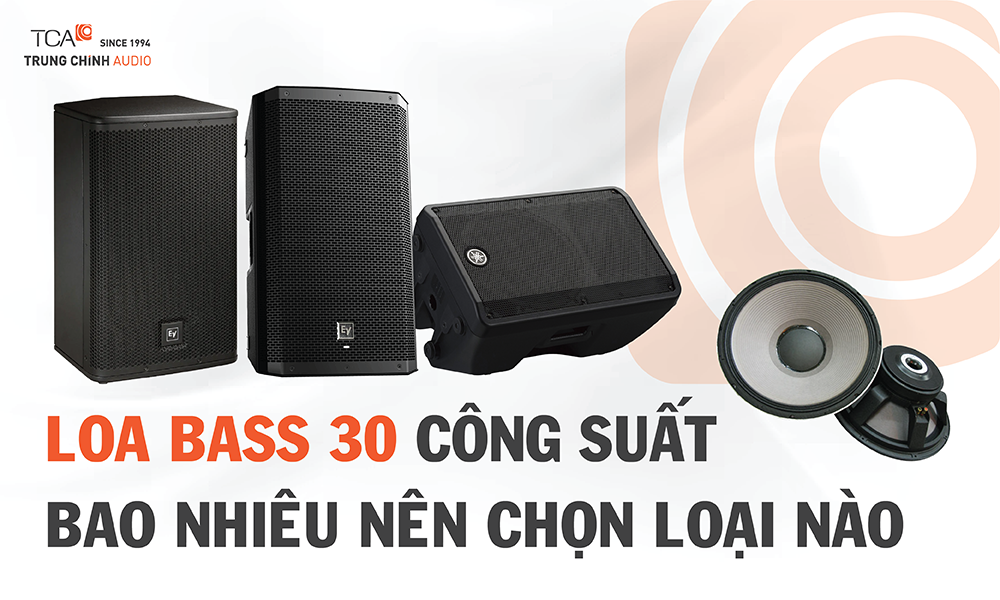 Loa bass 30 công suất bao nhiêu? Nên chọn loại nào?