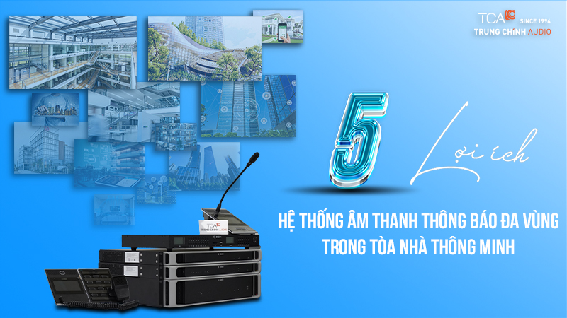 5 Chức năng của hệ thống âm thanh thông báo đa vùng trong tòa nhà thông minh: Giới thiệu Bosch Praesensa
