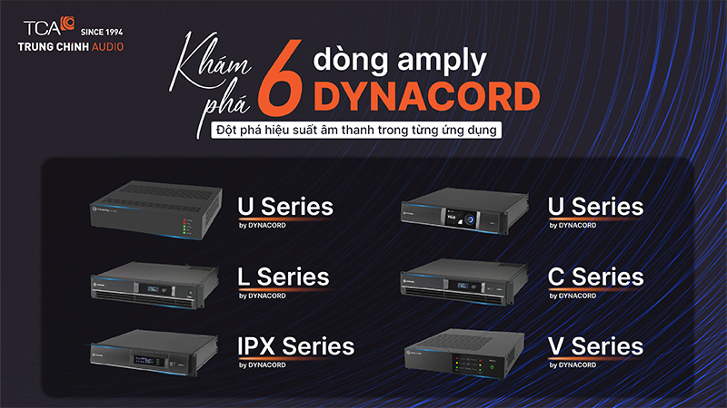 Khám phá 6 dòng amply Dynacord: Đột phá hiệu suất âm thanh trong từng ứng dụng