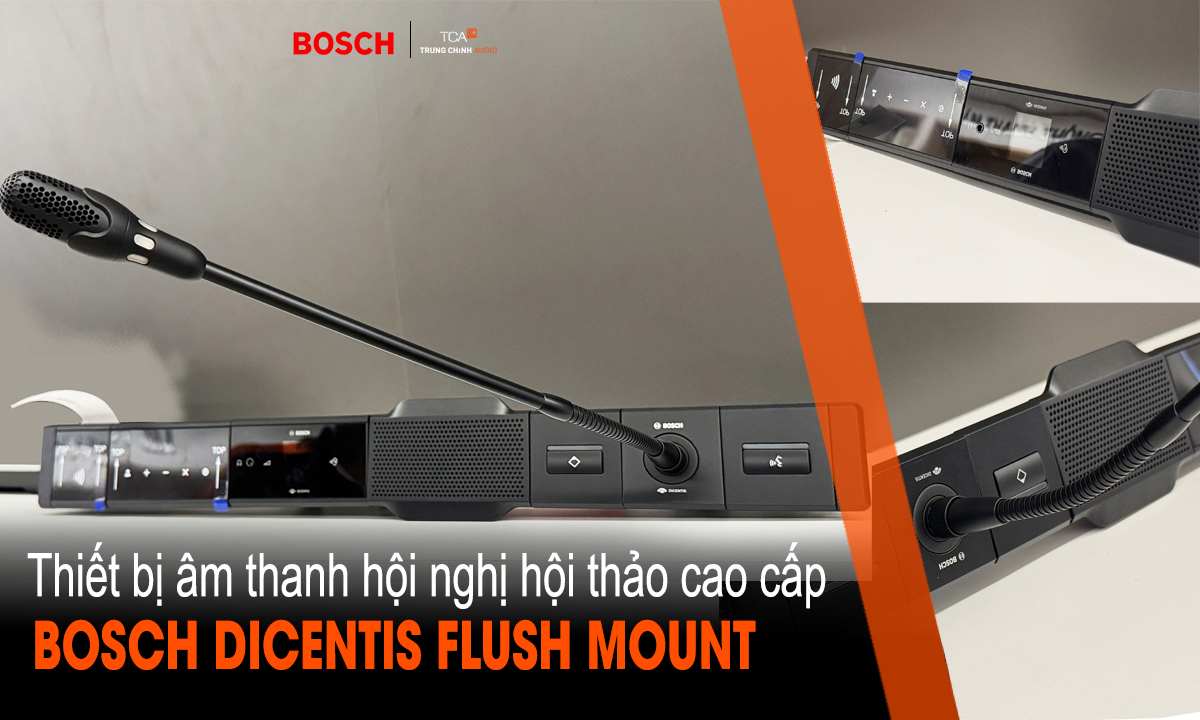 Cấu tạo thiết bị hội thảo Bosch Dicentis Flush Mount