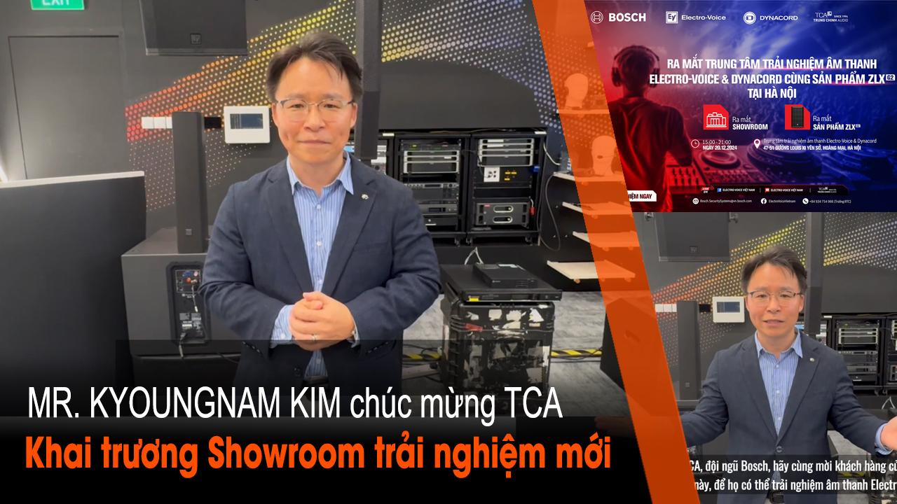 Mr. Kyoungnam Kim chúc mừng Trung Chính Audio (TCA) khai trương showroom trải nghiệm âm thanh mới tại Hoàng Mai, Hà Nội