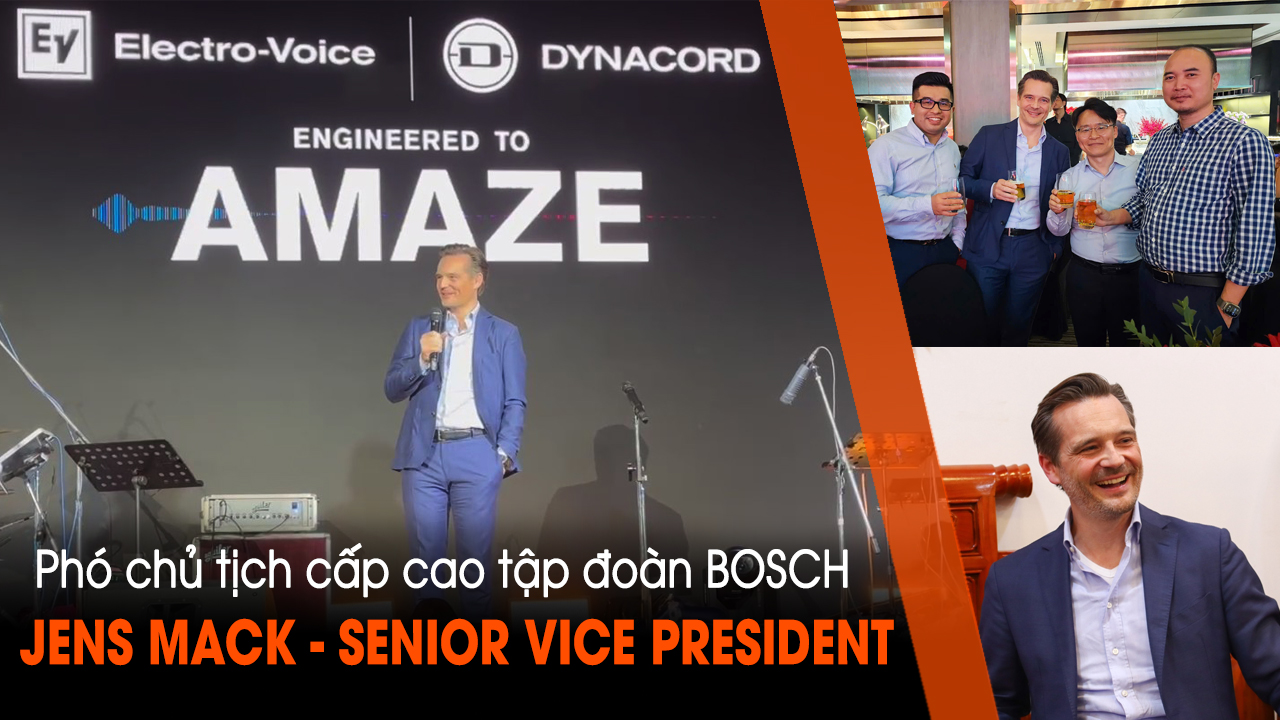 Mr. JENS MACK - Senior Vice President, Bosch phát biểu ra mắt tại sự kiện Loud & Clear 2025