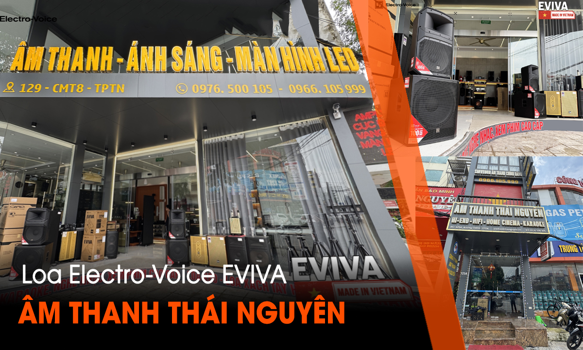 Loa Electro-Voice EVIVA cho Siêu thị Âm thanh Thái Nguyên