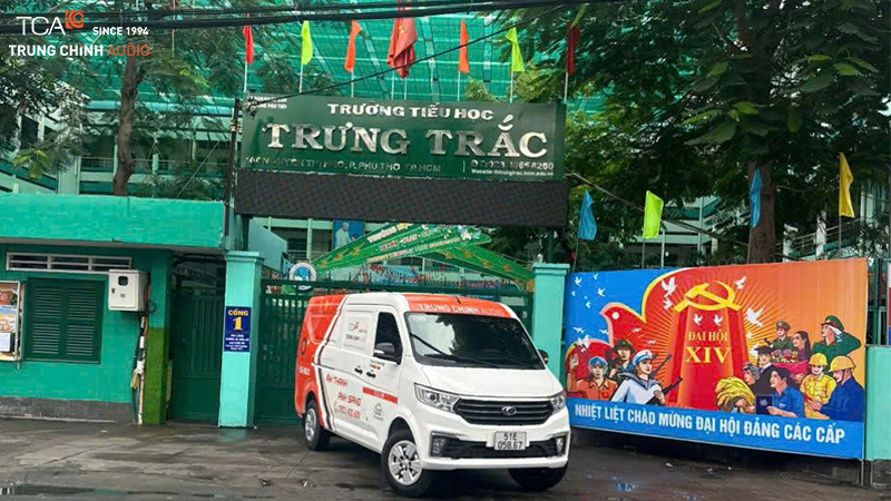 Trung Chính Audio lắp đặt hệ thống âm thanh Electro-Voice EVIVA cho trường tiểu học Trưng Trắc TP.HCM