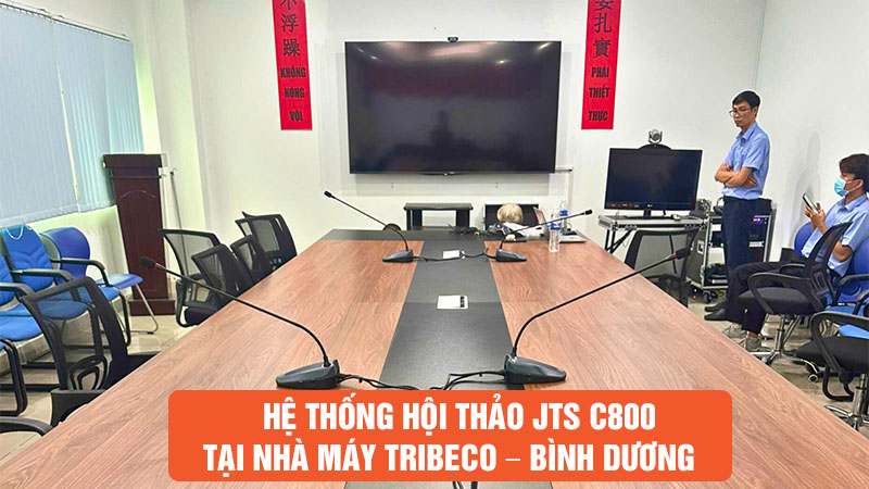 Lắp đặt hệ thống hội thảo JTS C800 tại Nhà máy Tribeco – Bình Dương | Giải pháp giao tiếp hiệu quả, tối ưu chi phí