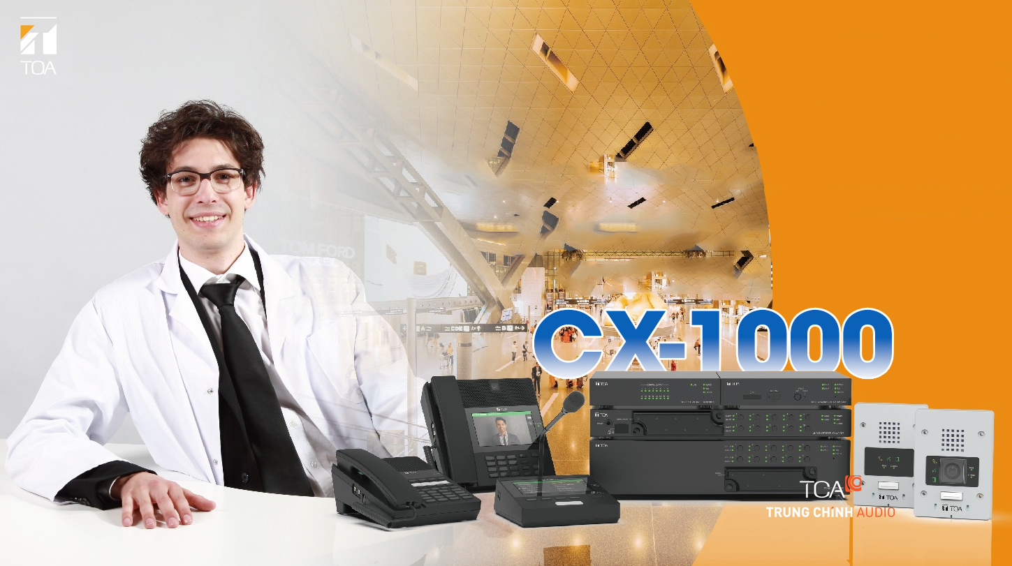 Cách chọn loa thông báo PA cho hệ thống TOA CX-1000