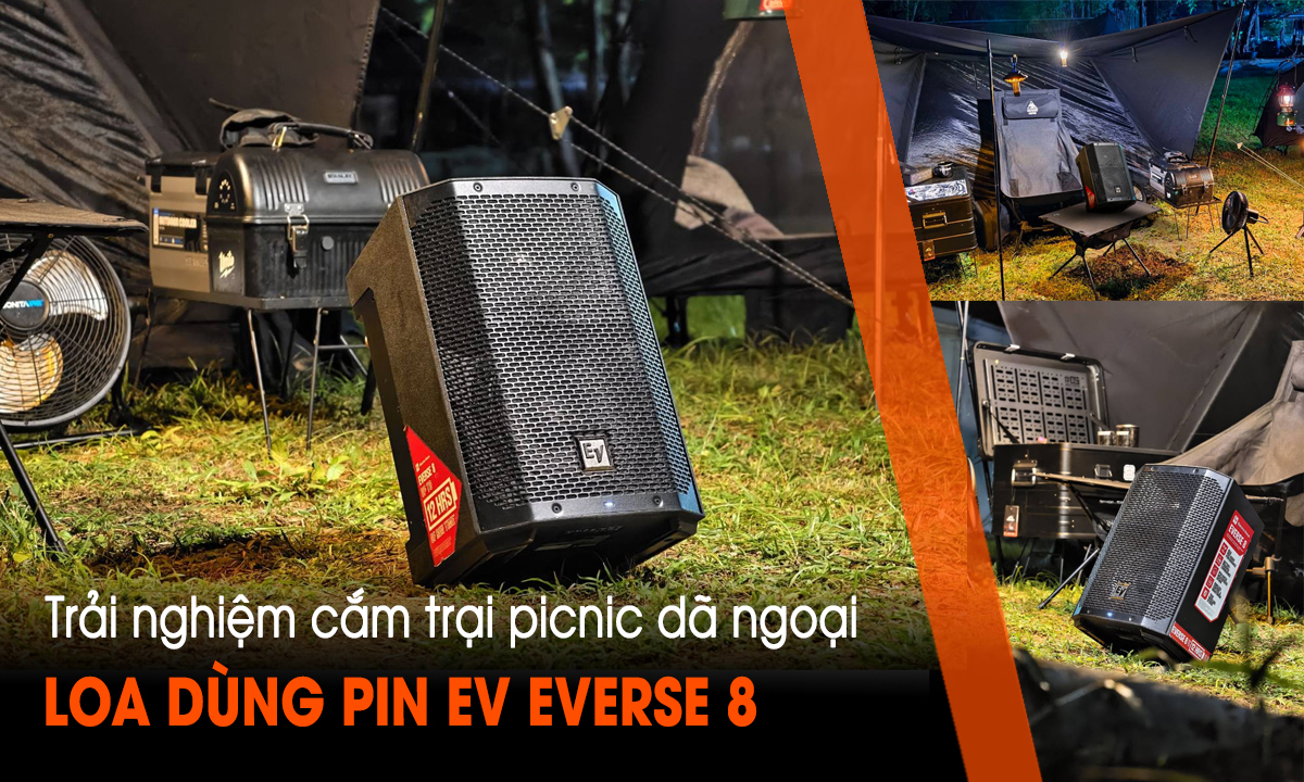 Một ngày đi cắm trại picnic dã ngoại tại Thái Lan cùng loa dùng pin EVERSE 8