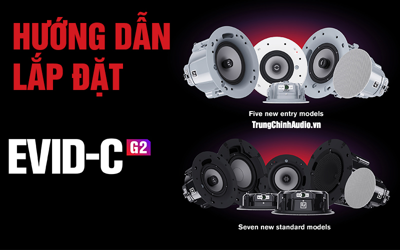 Cách tính vị trí lắp đặt loa âm trần EVID-C G2