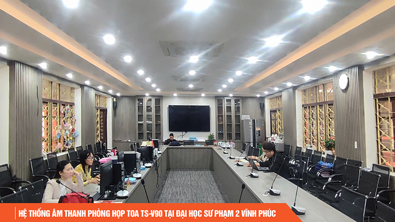 Lắp đặt hệ thống âm thanh hội họp TOA TS-V90 tại Đại học Sư phạm 2 – Vĩnh Phúc
