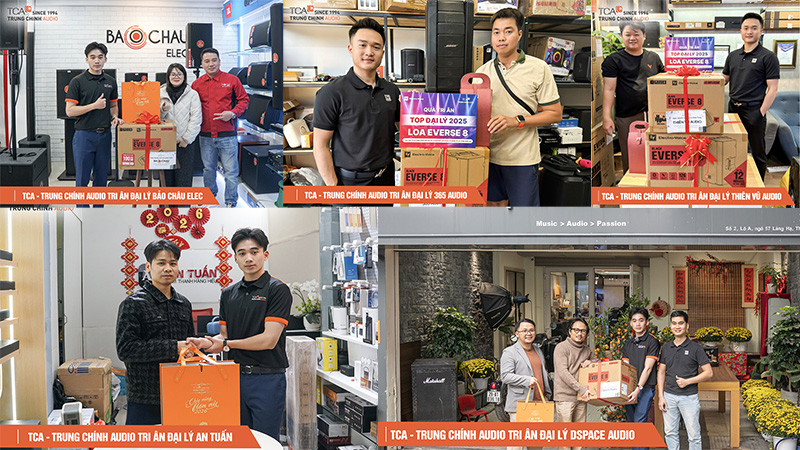 TCA – Trung Chính Audio tri ân đại lý xuất sắc bằng loa EVERSE 8 dịp Tết 2026
