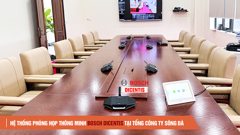 Lắp đặt hệ thống âm thanh phòng họp Bosch Dicentis tại dự án Sông Đà
