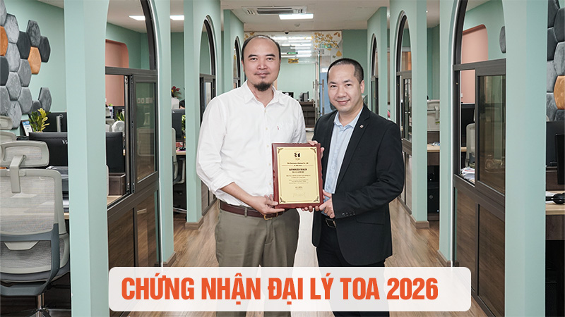 TCA – Trung Chính Audio – nhận giấy chứng nhận đại lý ủy quyền của TOA năm 2026