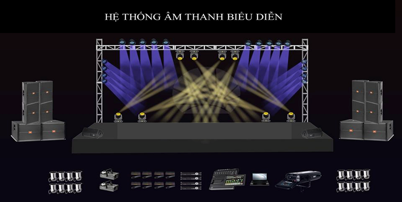 Sơ đồ thiết kế mẫu cho hệ thống âm thanh biểu diễn