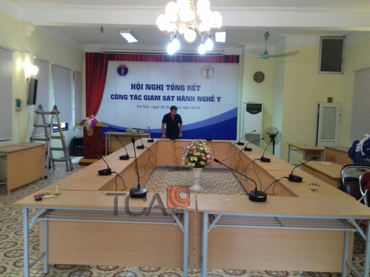 TCA cài đặt hệ thống âm thanh hội thảo TOA tại Tổng hội Y học Việt Nam