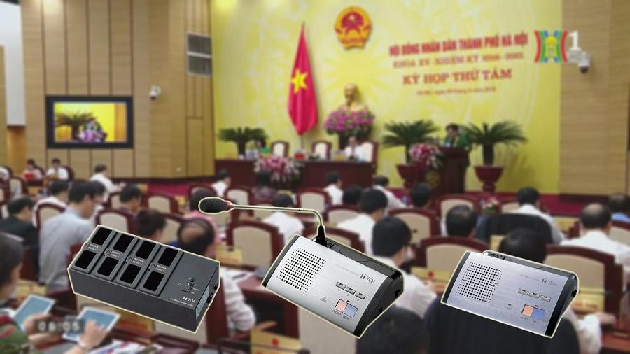 Lắp đặt âm thanh hội thảo TOA TS-900 tại Hội đồng Nhân Dân tp Hà Nội