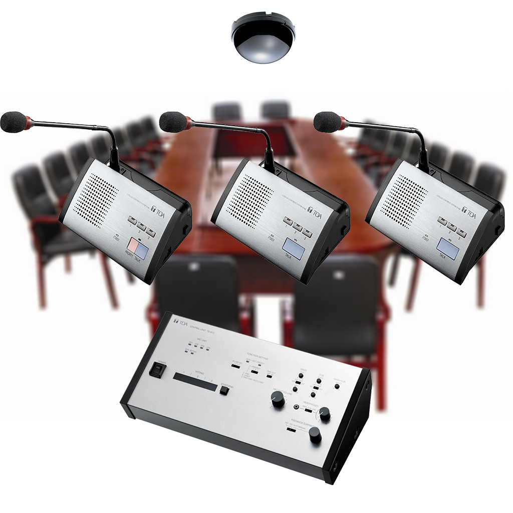 Giải pháp âm thanh cuộc họp, hội nghị không dây TOA TS-910