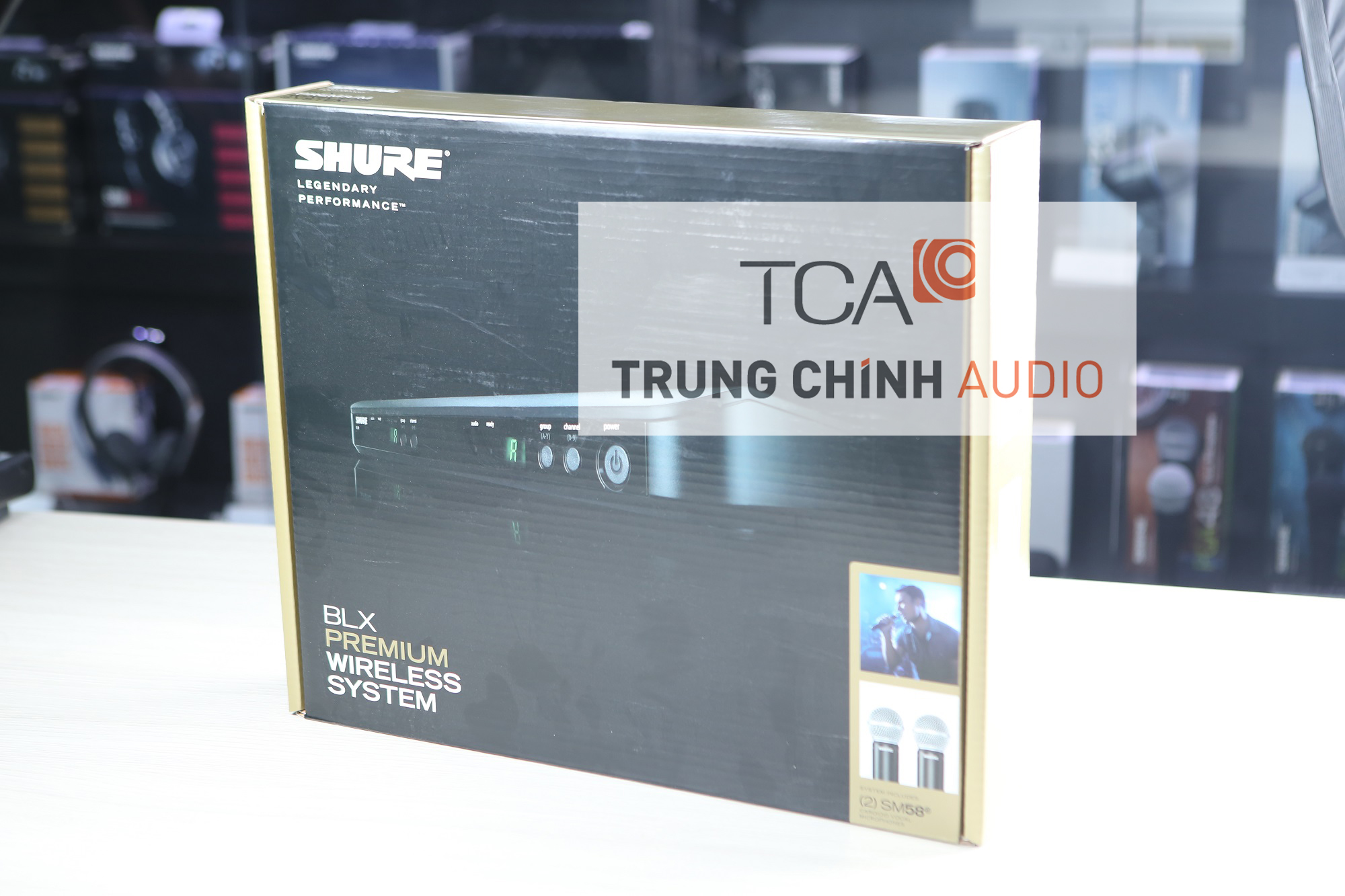 Bộ thu và micro không dây Shure BLX288A/SM58