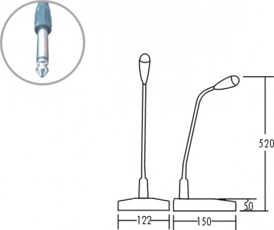 Microphone cổ ngỗng ITC T-511D