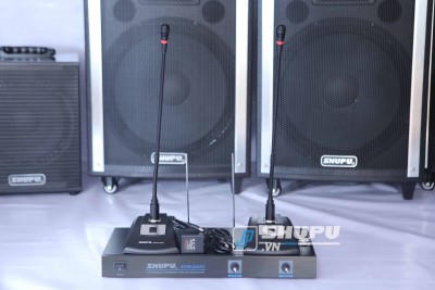 Bộ micro không dây hai micro cổ ngỗng hội thảo Shupu VSP-200
