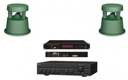 COMBO Hệ thống âm thanh sân vườn bệnh viện