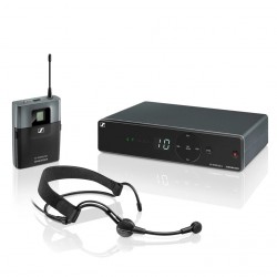 Bộ thu phát không dây kèm micro cài đầu Sennheiser XSW 1-ME3-B