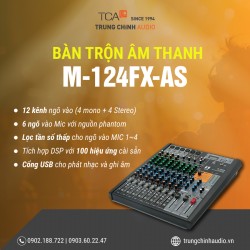 Bàn trộn âm thanh TOA M-124FX-AS (12 kênh)