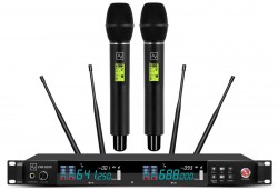 Micro không dây cầm tay 2 mic AV VXR-820D