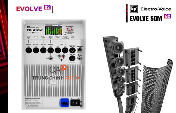 Loa EVOLVE 50M G2 - Loa cột 129dB có nguồn Phantom 48V và TWS