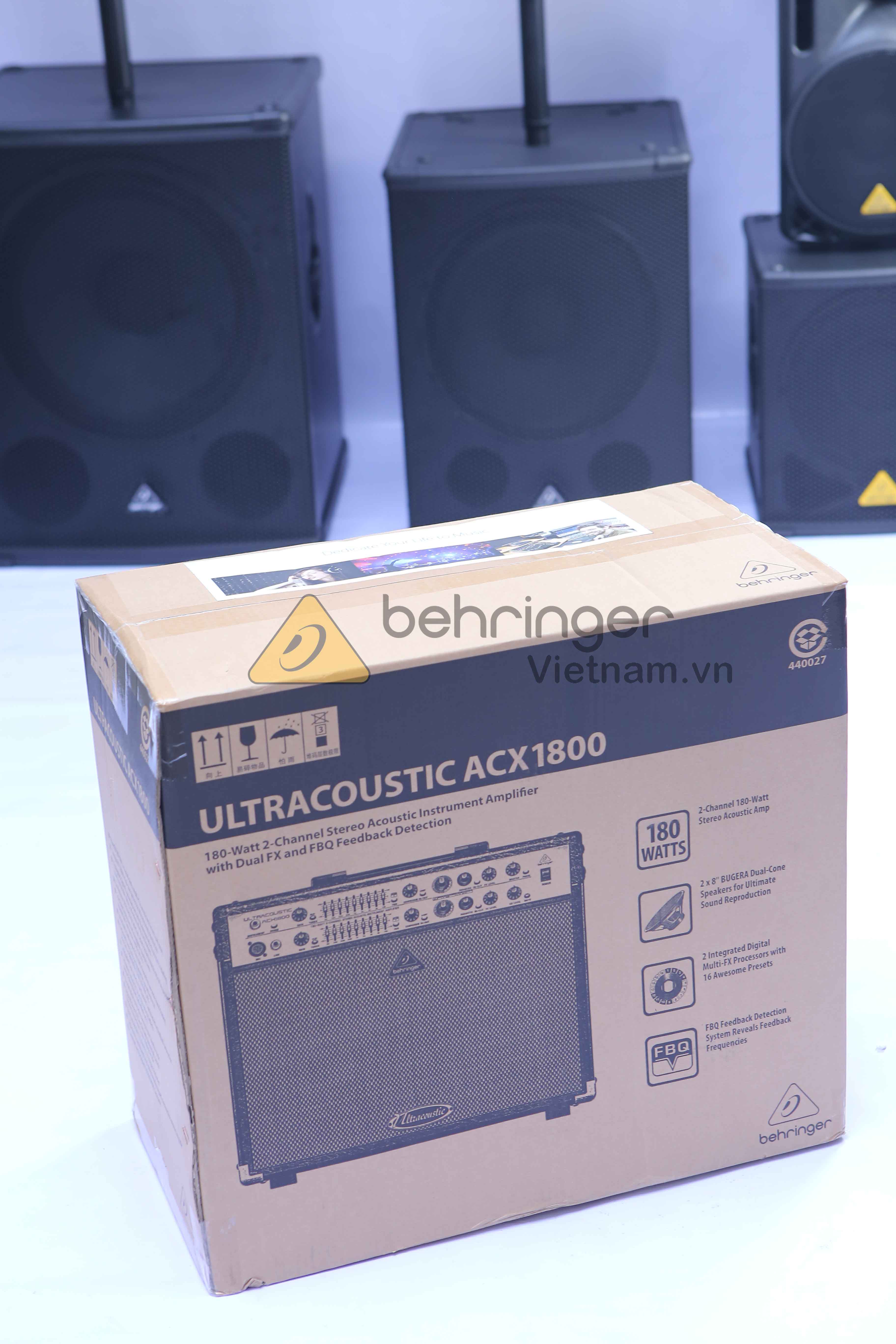 Amply công suất Behringer ULTRACOUSTIC ACX1800 chính hãng, giá rẻ nhất